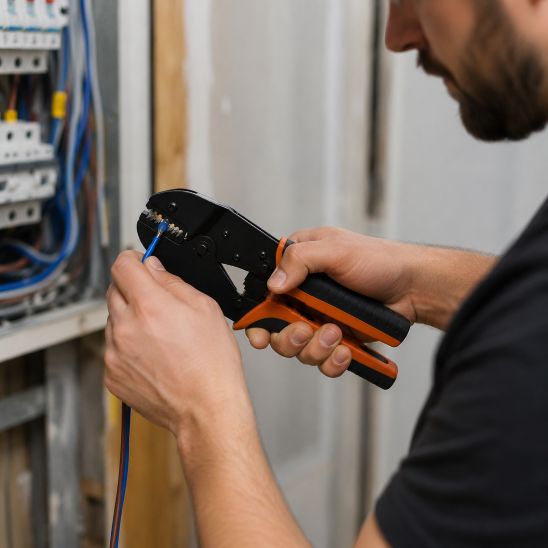Pince à sertir électrique pour des connexions fiables