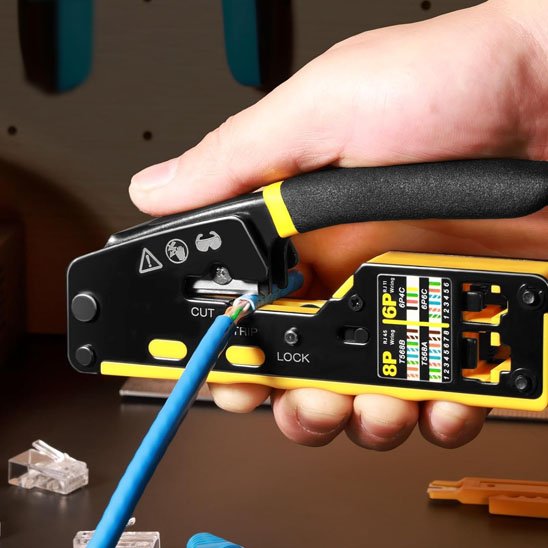 Pince à sertir Compatible RJ45 et RJ11: