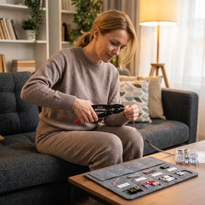 Pince à sertir conçue pour les cosses non isolées type cosses à rouler