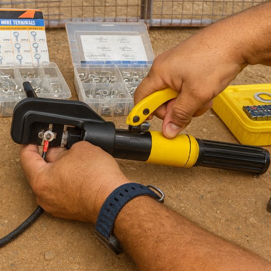 Pince a sertir verrouillage automatique cycle