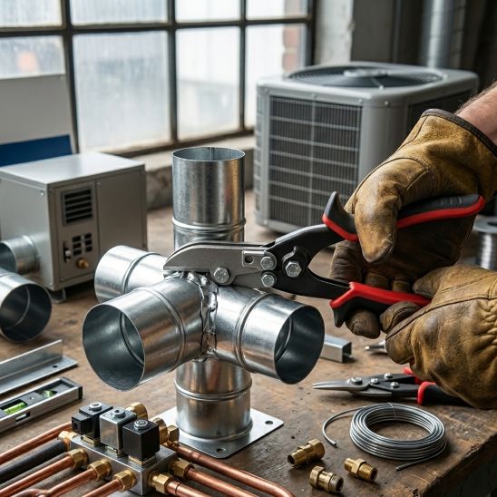 Pince Sertir 5 lames pour une profondeur de sertissage ajustable