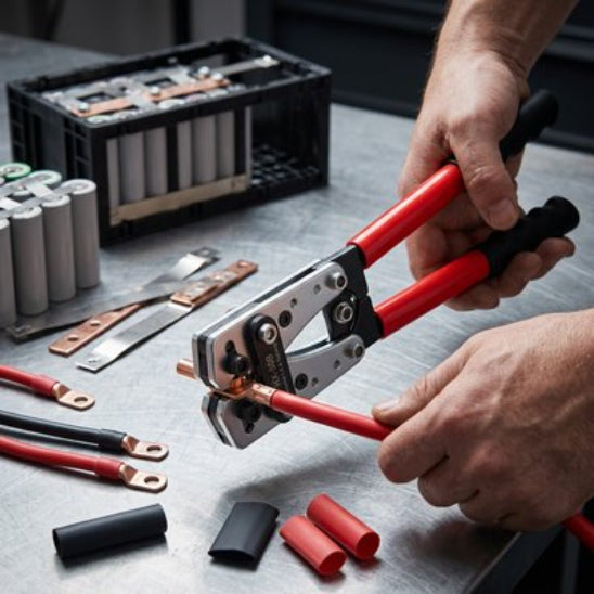 Pince sertir professionnelle pour connexions électriques